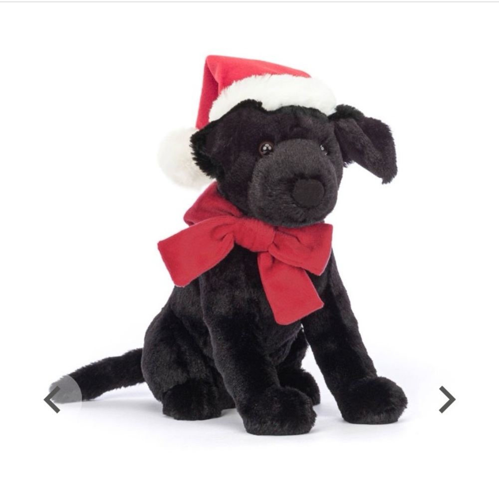 Jellycat Winter Warmer Pippa Black Labrador New with tags and bag